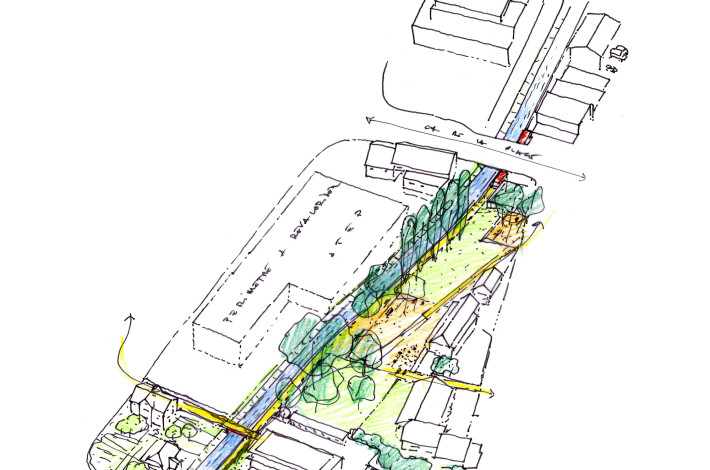 Renaturation de la Paudèze 2 © Atelier Descombes Rampini SA