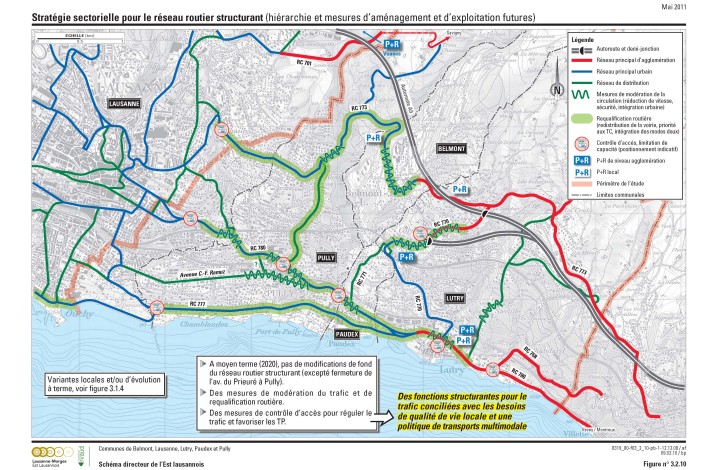 Stratégie pour le réseau routier structurant © Transitec