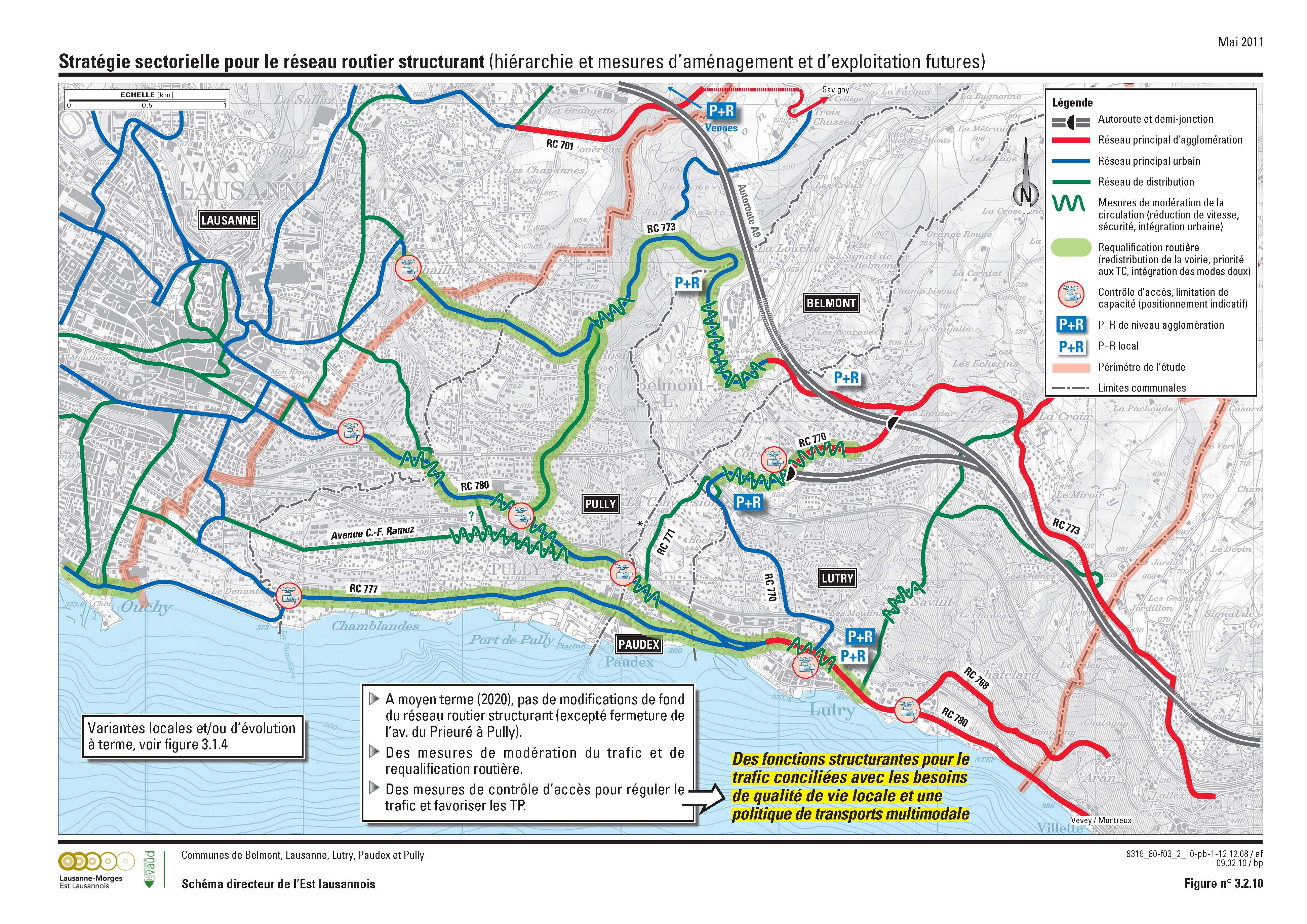 Stratégie pour le réseau routier structurant © Transitec - Schéma ...