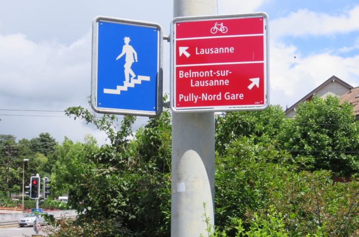 Les itinéraires cyclables signalés dans toute l’agglomération lausannoise